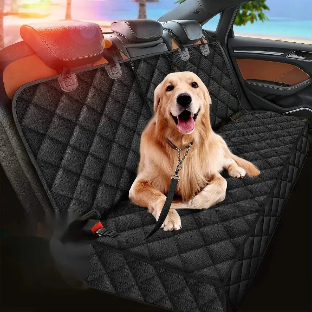 Dog Car Rear Seat Protective Cover - Image #1