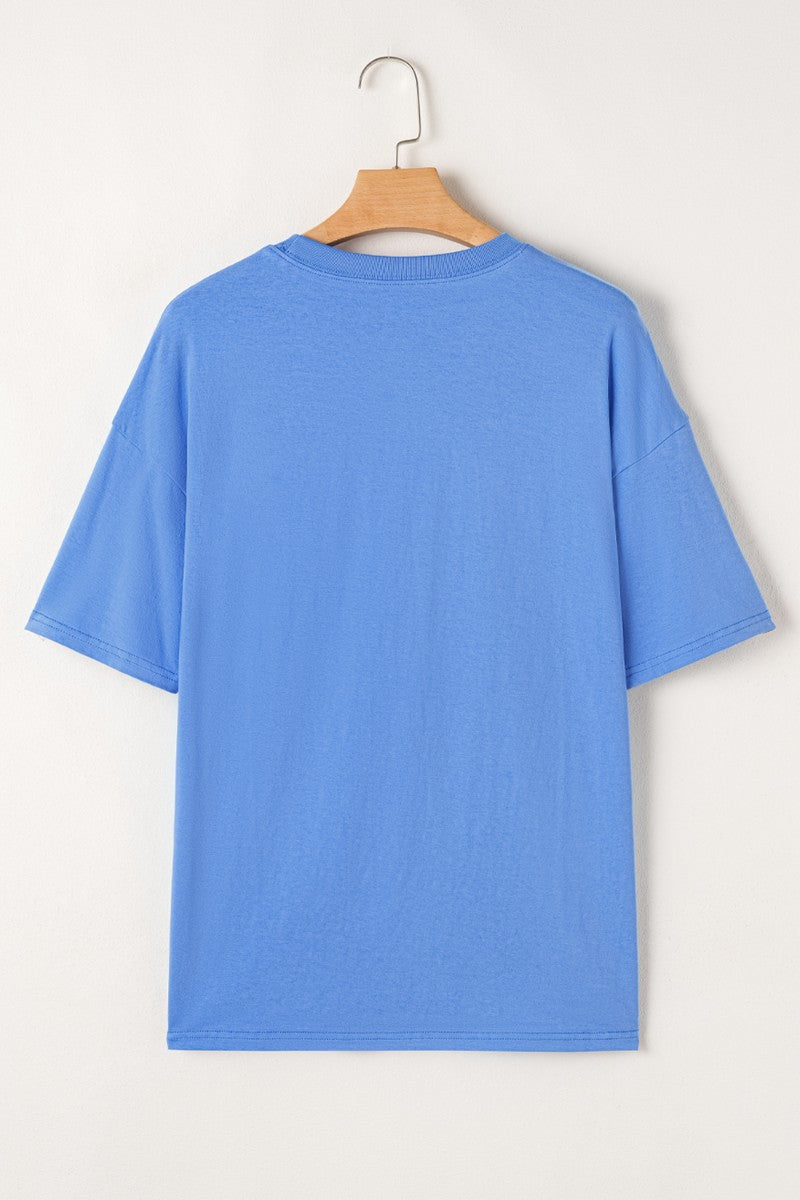 Graphic Round Neck Short Sleeve T-Shirt Trendsi