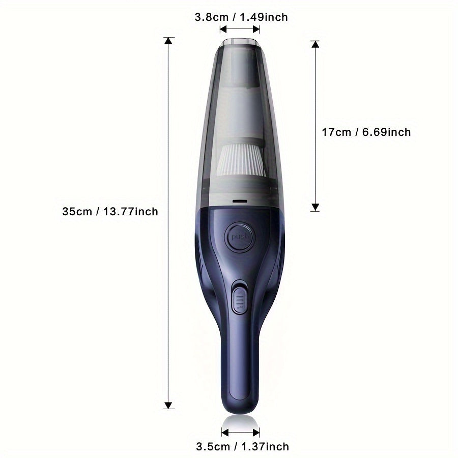 Portable Wireless Handheld Vacuum Cleaner - Powerful Suction for Car, Home, Office - USB Charging, Mini Cleaning Tool with Accessories World Bazaar Life