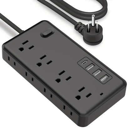 10ft Surge Protector - 8 AC Outlets & 3 USB Ports-World Bazaar Life