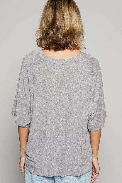 POL Round Neck Half Sleeve T-Shirt Trendsi