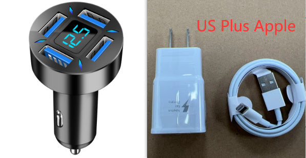 4-Port Car Charger with 4 USB Ports World Bazaar Life