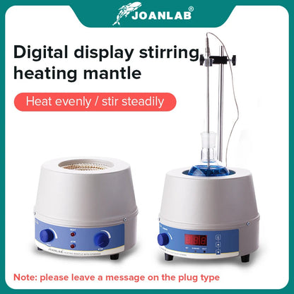 JOANLAB Official Store 1000ml Digital Electric Heating Mantle Magnetic Stirrer Lab Equipment With Thermal Regulator 110v To 220v World Bazaar Life