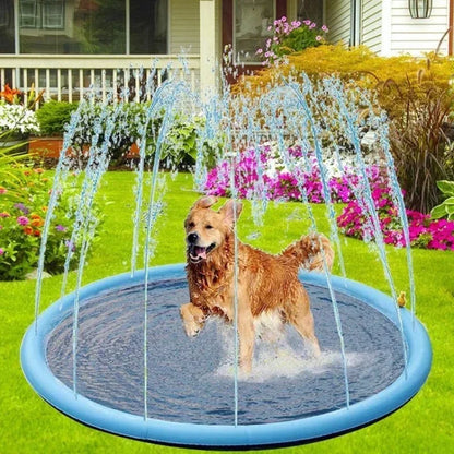 Thickened Non-Slip Inflatable Water Spray Mat for Dogs - Cooling Mat and Swimming Pool