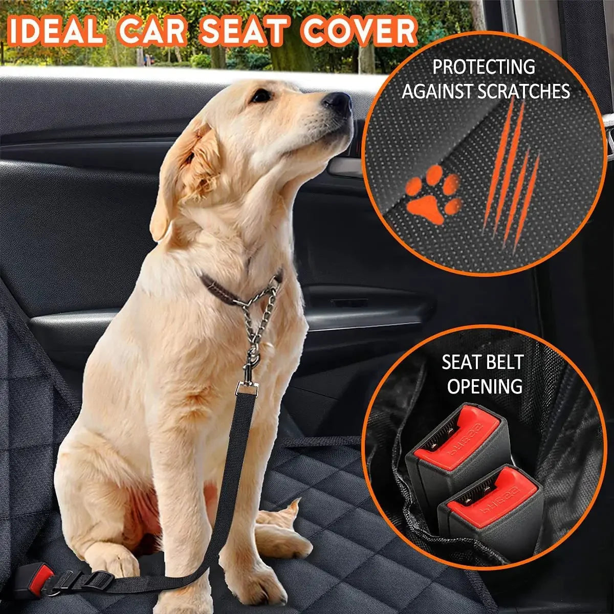 Dog Car Rear Seat Protective Cover World Bazaar Life