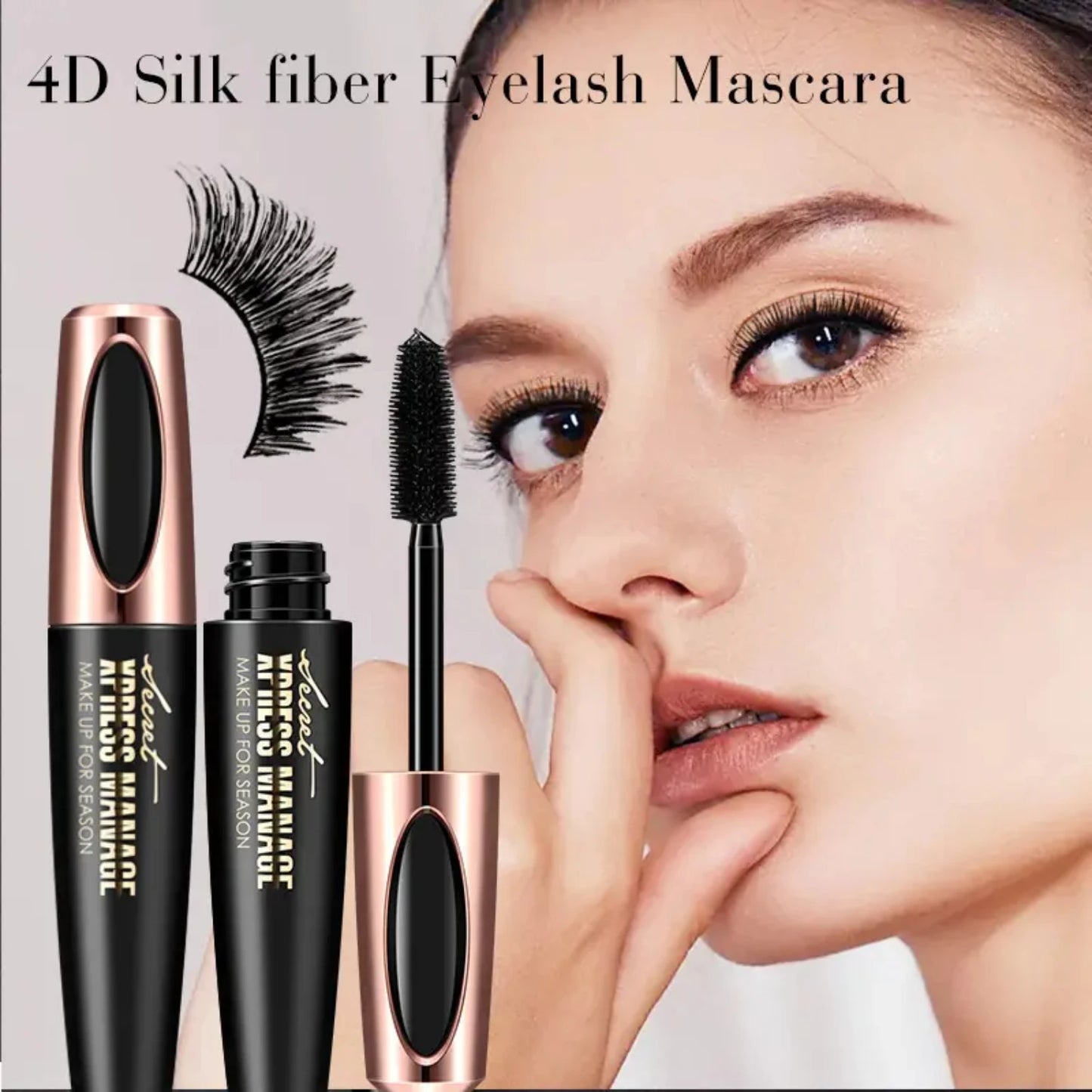 Abundant Macfee Waterproof 4D Mascara for Thick, Curling and Slender Lashes