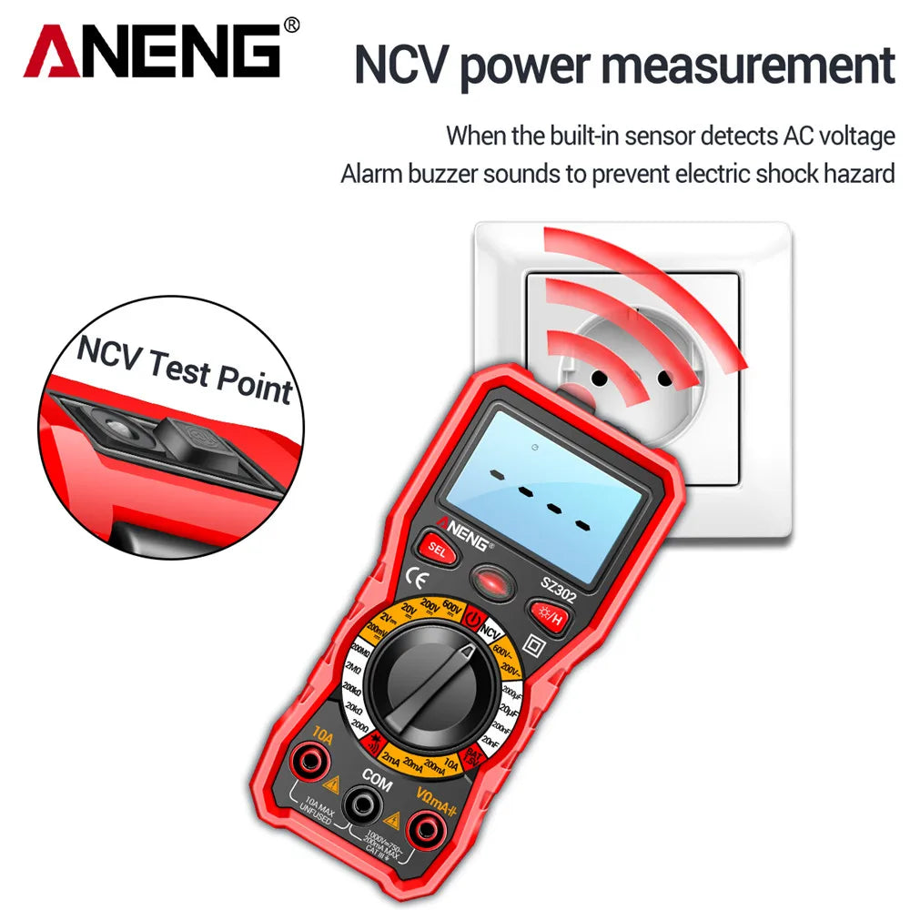 ANENG SZ302 SZ301 Smart Digital Multimeter, NCV Tester World Bazaar Life