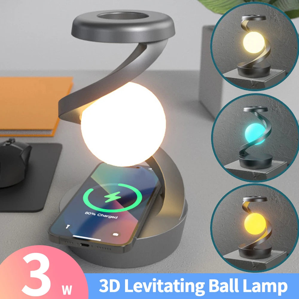 Rotating 3D Levitating RGB Lamp - Floating LED Light