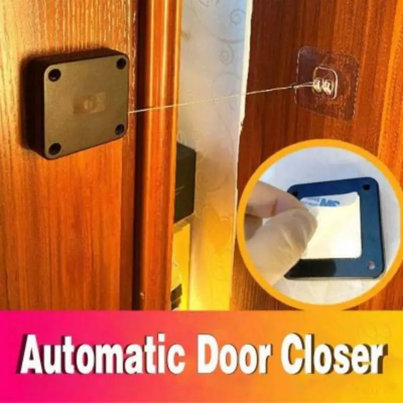 Automatic Sensor Door Closer Punch-Free Adjustable Stopper World Bazaar Life