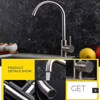 DQOK Black Stainless Steel Kitchen Faucet