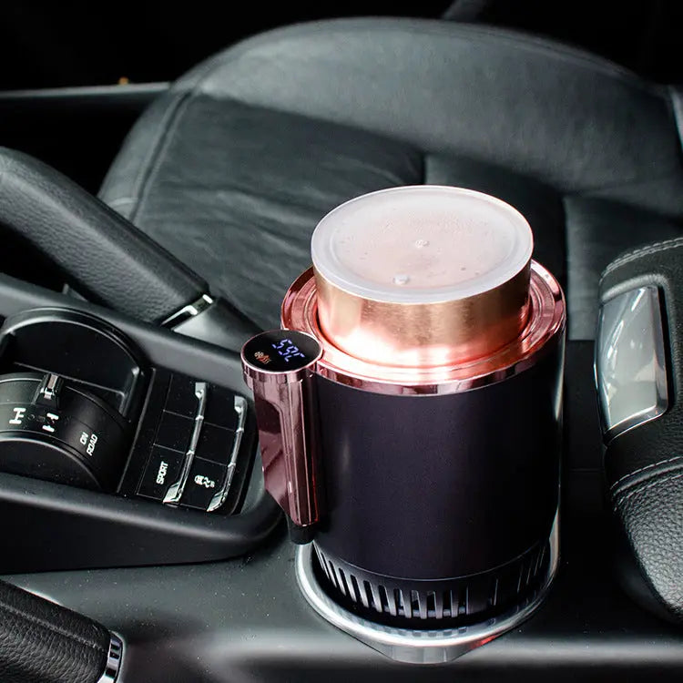 2-in-1 Car Heating Cooling Cup Holder with Display - Image #3