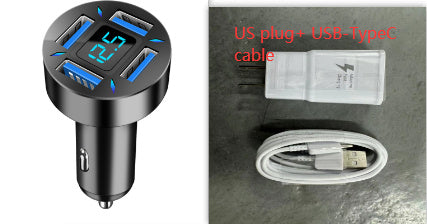 4-Port Car Charger with 4 USB Ports World Bazaar Life