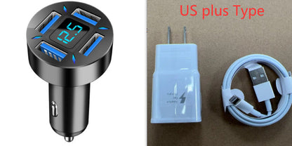 4-Port Car Charger with 4 USB Ports World Bazaar Life